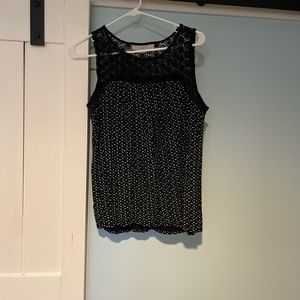 Loft lace detail tank